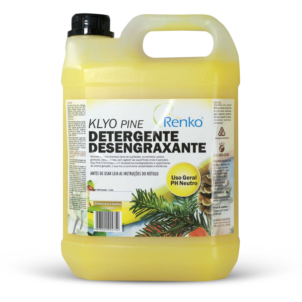 Klyo Pine Detergente Gel 5 Lts - RENKO