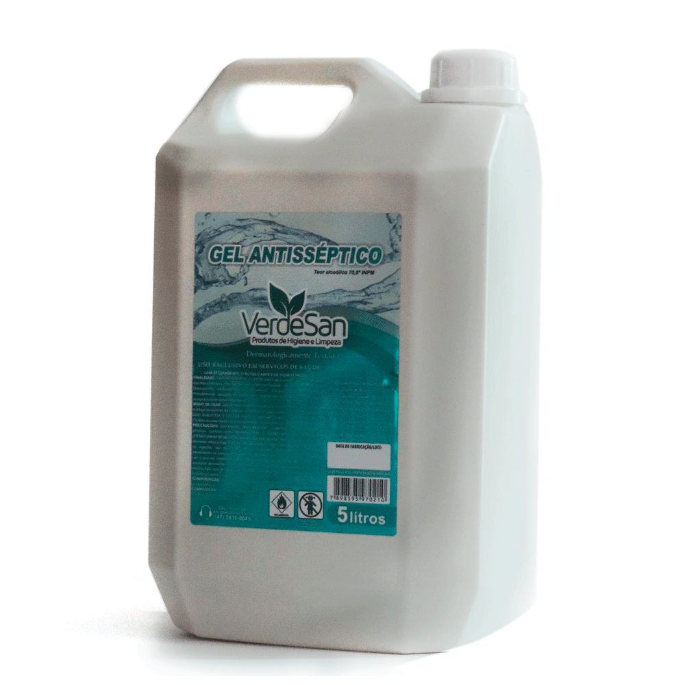 Álcool em Gel 70 - Galão 5 Litros