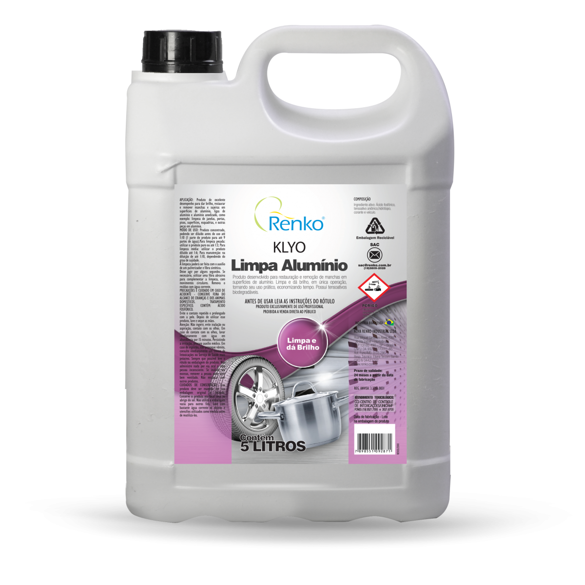 Limpa Aluminio Klyo 5 Lts - RENKO